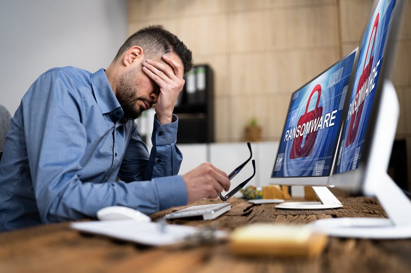 Ein Mann wurde Opfer eines Ransomware-Angriffs