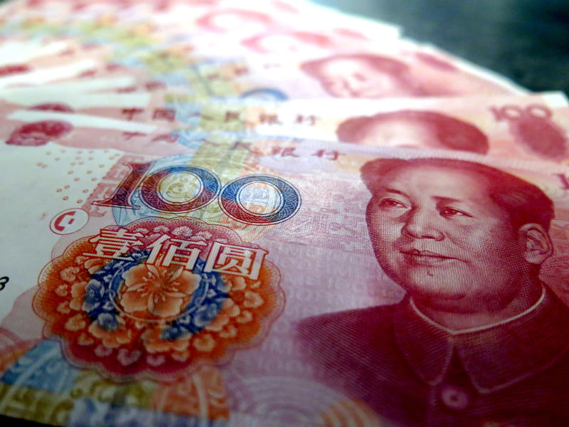 Ein chinesischer Geld-Schein