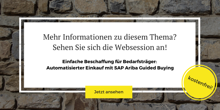 Download der kostenlosen Websession "SAP Ariba Guided Buying"
