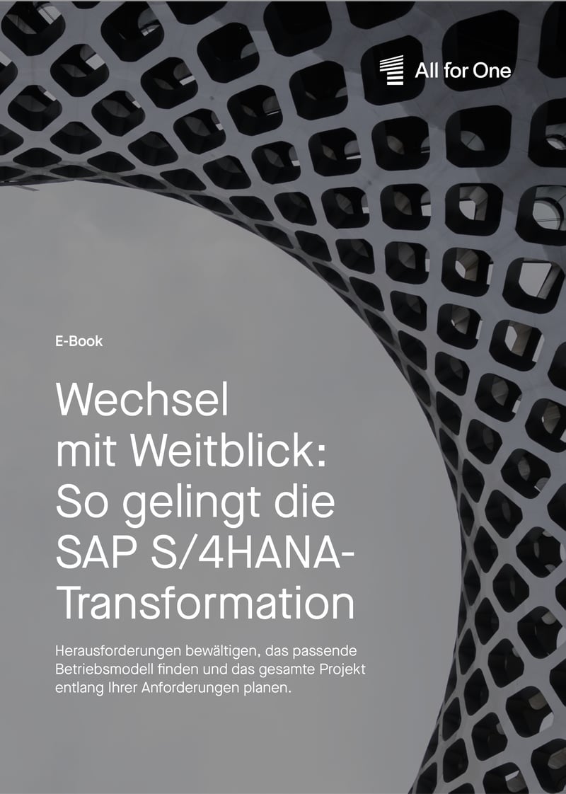 Wechsel mit Weitblick: So gelingt die SAP S/4HANA-Transformation cover