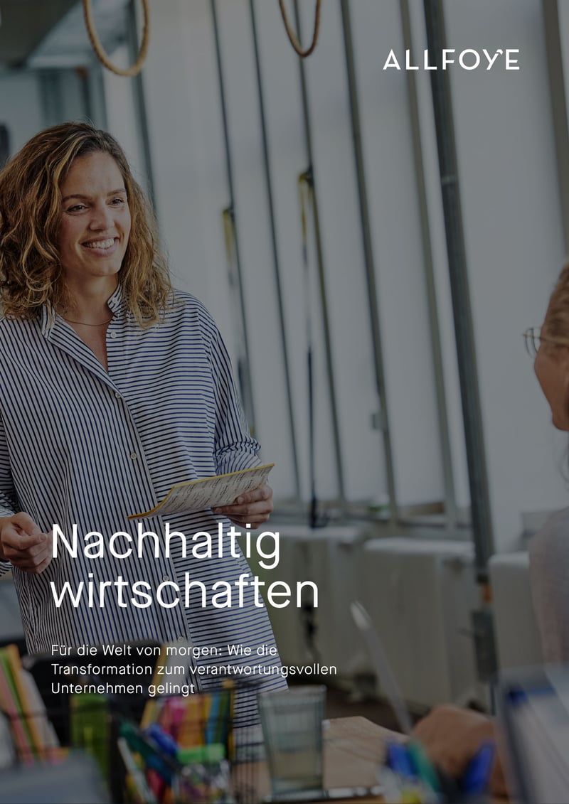 Nachhaltig wirtschaften cover