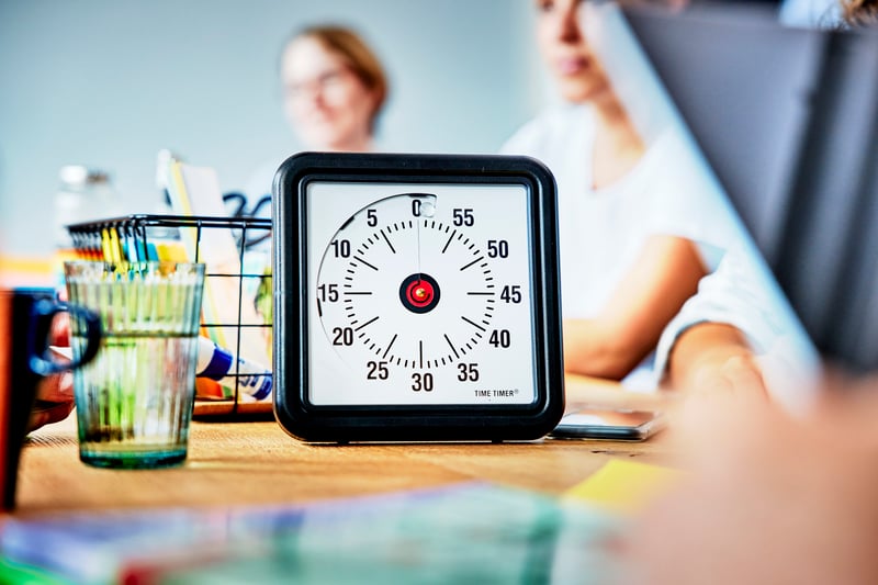 Laufende Stoppuhr bei der Allfoye Managementberatung