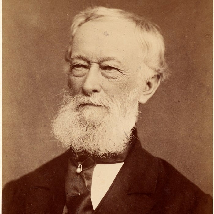 Firmengründer Alfred Krupp, etwa um das Jahr 1885 herum