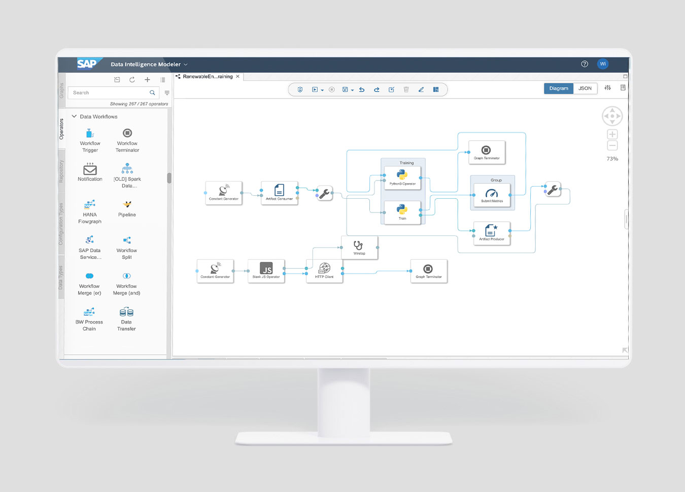 Screenshot von SAP-Anwendung