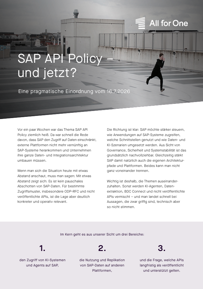 SAP API Policy – und jetzt? cover
